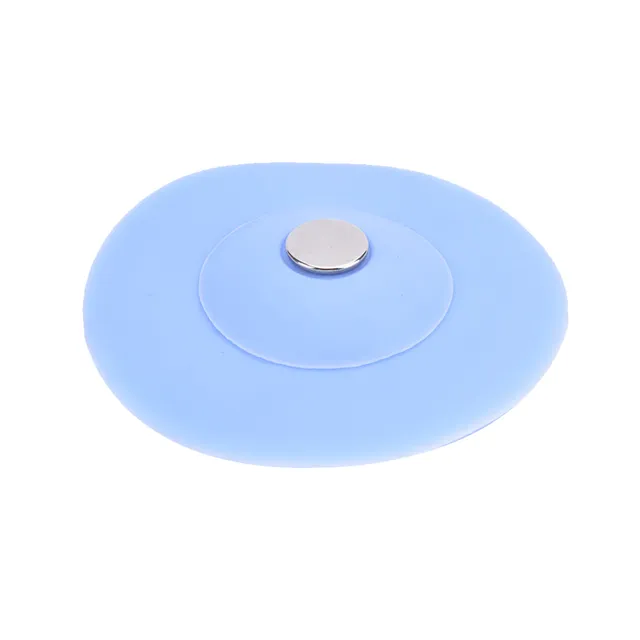 Silicone sink stopper with sieve