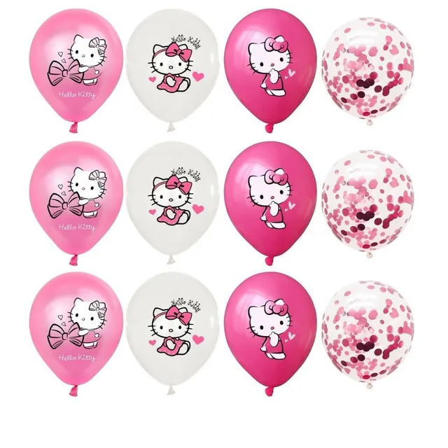 Set petrecere de ziua nașterii cu baloane Hello Kitty