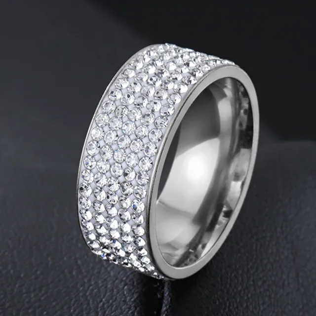 Men's elegant ring - fine pattern