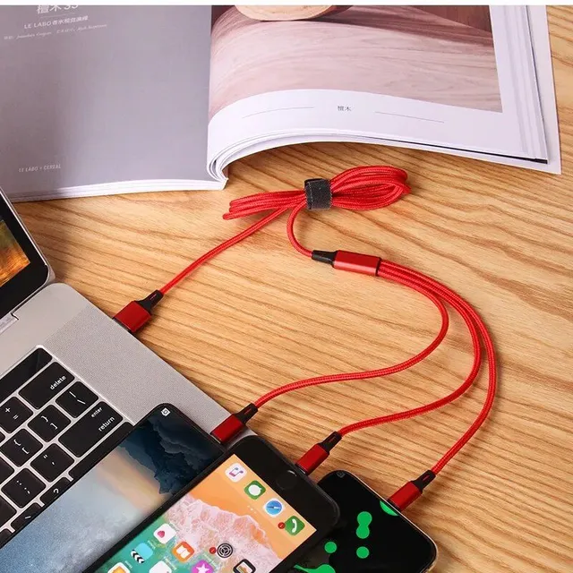 3v1 Rapid charging cable for all types of mobile phones