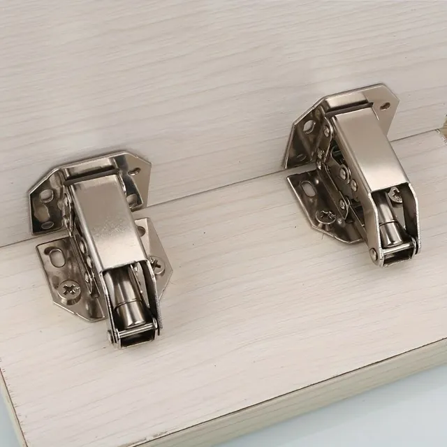 10 pcs hidden hinges for cabinets, top mounting, hidden hinges for kitchen cabinets without frame with screws
