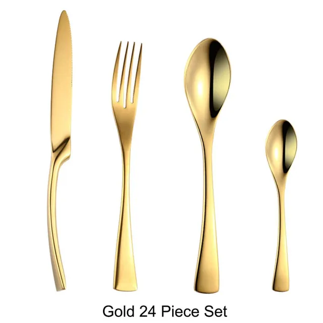Luxury set of cutlery - 24 k