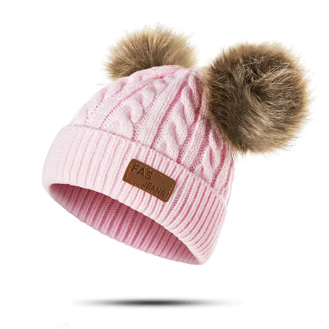 Children's winter hat with ears - 7 colours