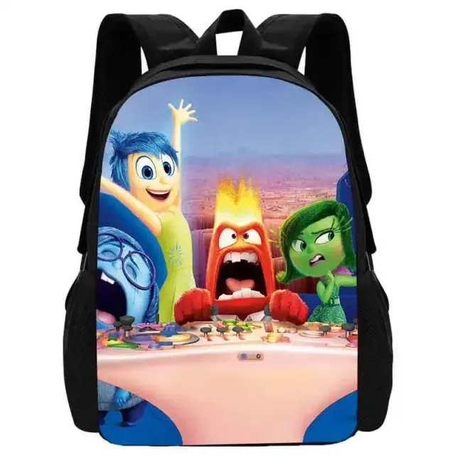 Stylish school backpack with small front pocket in motifs characters from a fairy tale In the head 2 - Inside Out 2