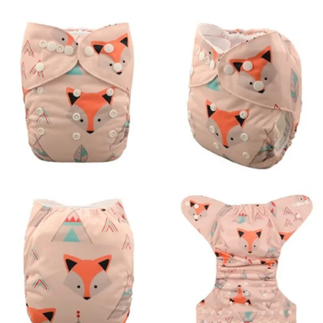 Printed diaper swimsuit for babies A2451 5
