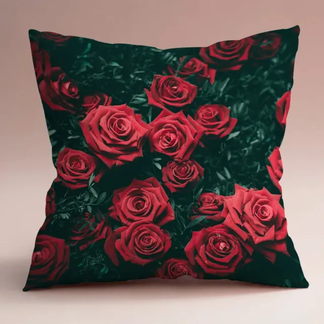 Gentle pillowcase with flower motif 45 x 45 cm