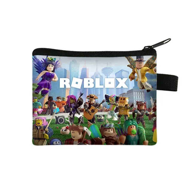 Unisex children's zipper wallet with themes of popular Roblox characters