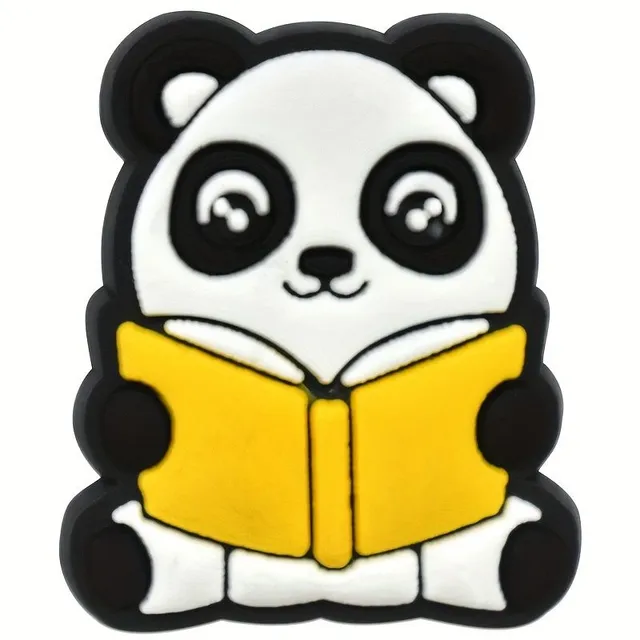 Cute panda decorations for shoes suitable for slippers and sandals