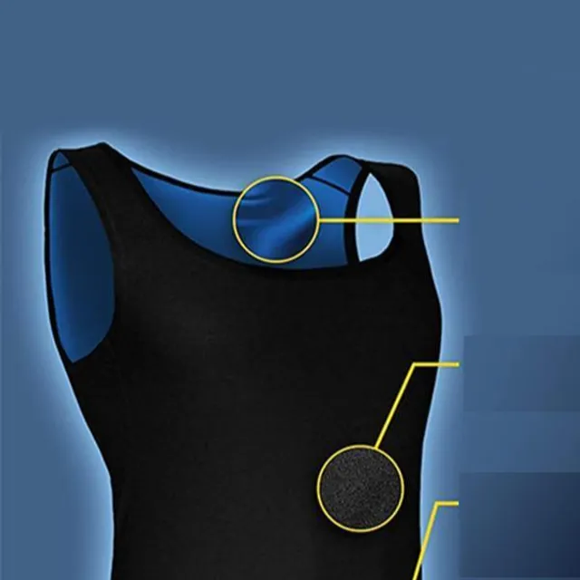 Compression slimming vest with sauna effect