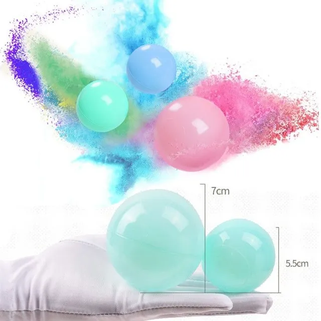 Plastic balls matte 100 pcs