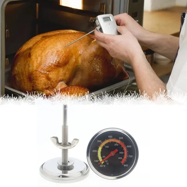 Thermometer for barbecue made of stainless steel