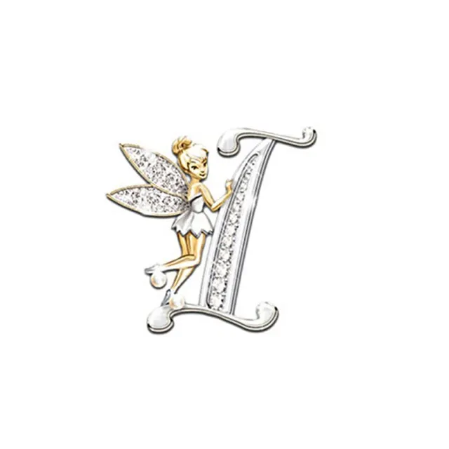 Luxury glitter brooch with letter - Fairy