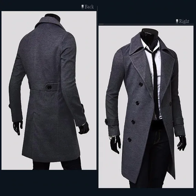 Elegant men's coat - 2 colours