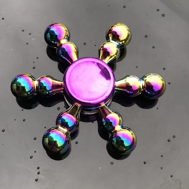 Duhový fidget spinner E64