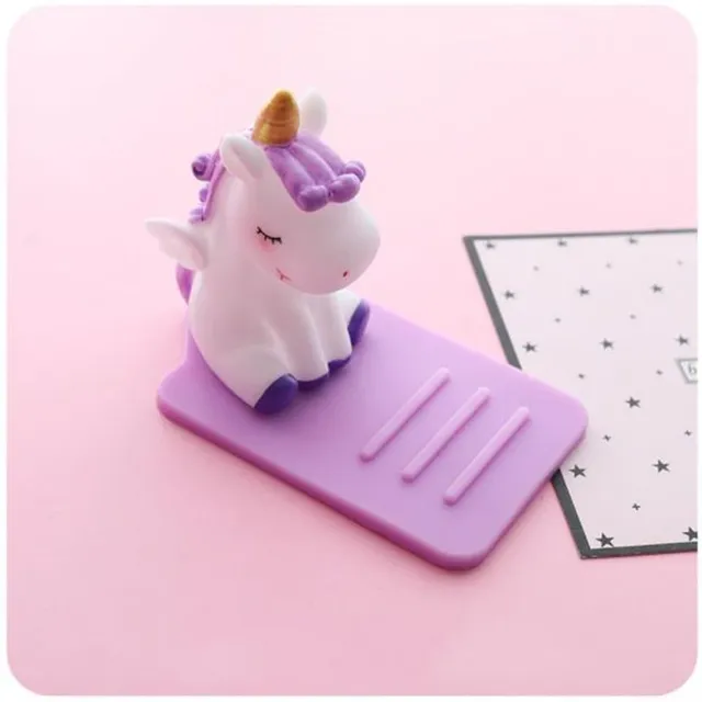 Suport drăguț pentru telefon mobil în formă de unicorn