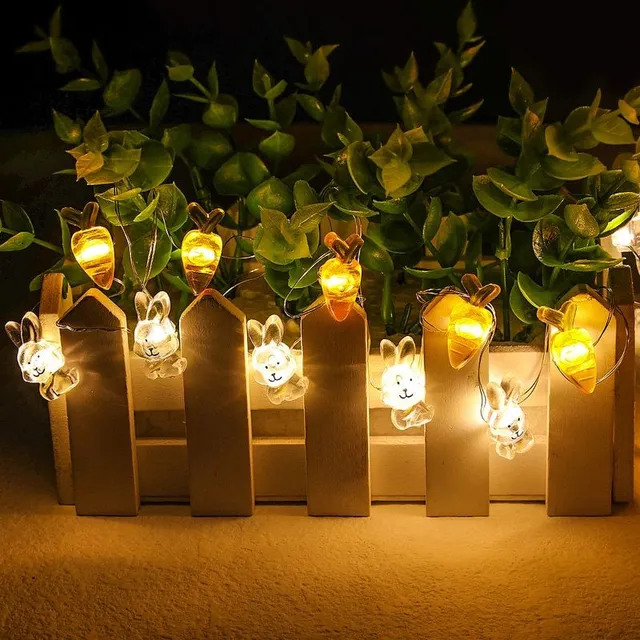 Ghirlandă decorativă cu LED-uri de Paște