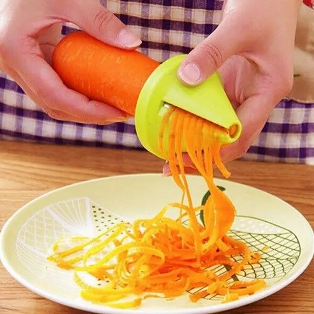 Spiral cube for vegetables