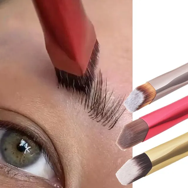 Special brush for realistic-looking eyebrows - several variations in width and density Lourdis