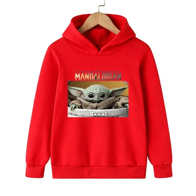 Sweat à capuche pour enfant Baby Yoda tendance