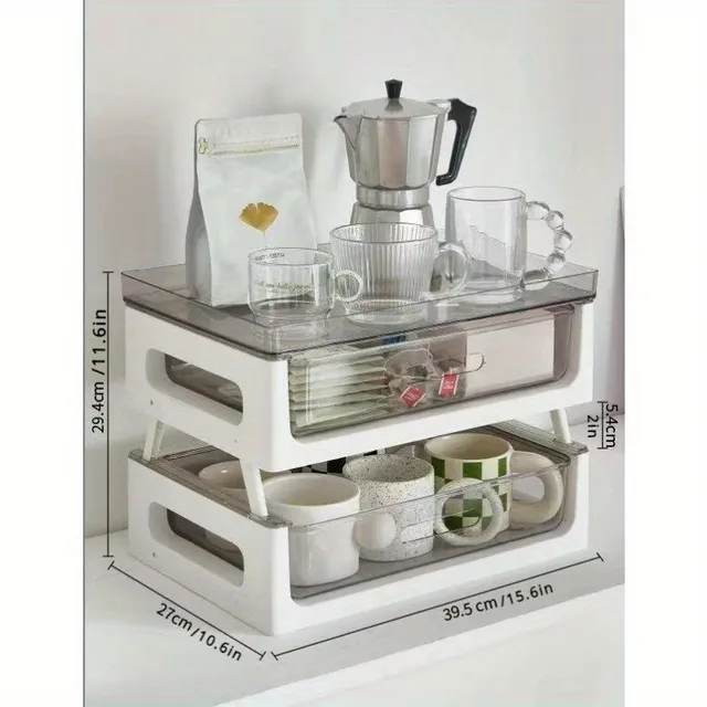 Practical coffee organizer and accessories with multiple sockets