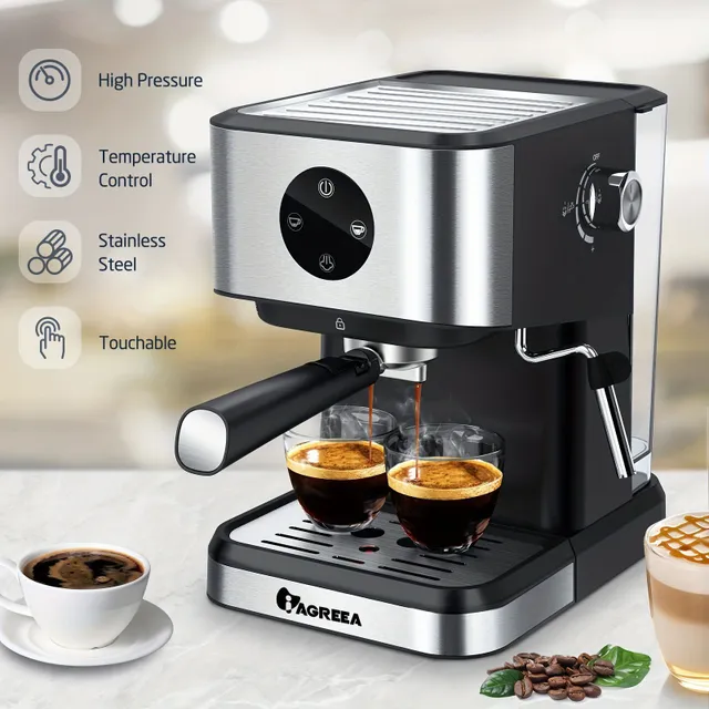 Dotykový kávovar na espresso s digitálním displejem