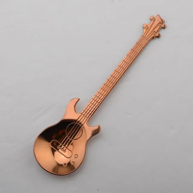 Guitar-shaped spoon