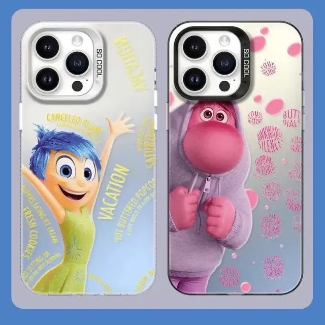 Husă drăguță și trendy pentru telefoanele iPhone cu diverse motive din desenele animate V în cap 2 - Inside Out 2