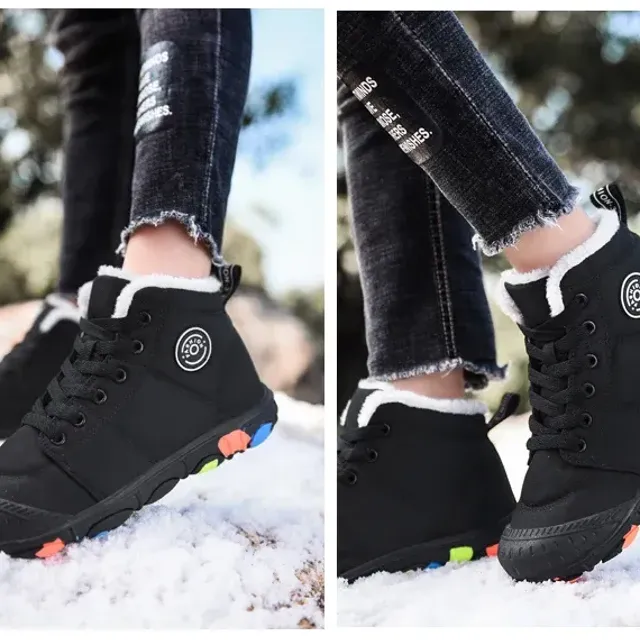 bambini stivali da neve invernali per ragazzi tessuto impermeabile moda bambini scarpe da ginnastica bambini stivali caldi all'aperto