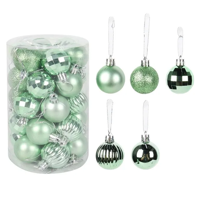 Set of Christmas decorations - different colours