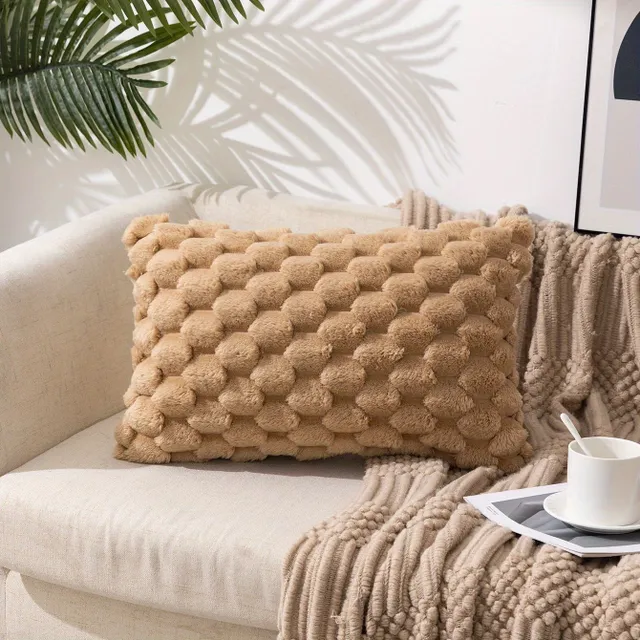 Square pillow cover with zipper and one-sided printing, flat decoration