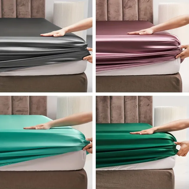 Beautiful Satin Sheets - Set for Bed and Visiting Rooms - Silk Touch, Luxury for Home and Hotels