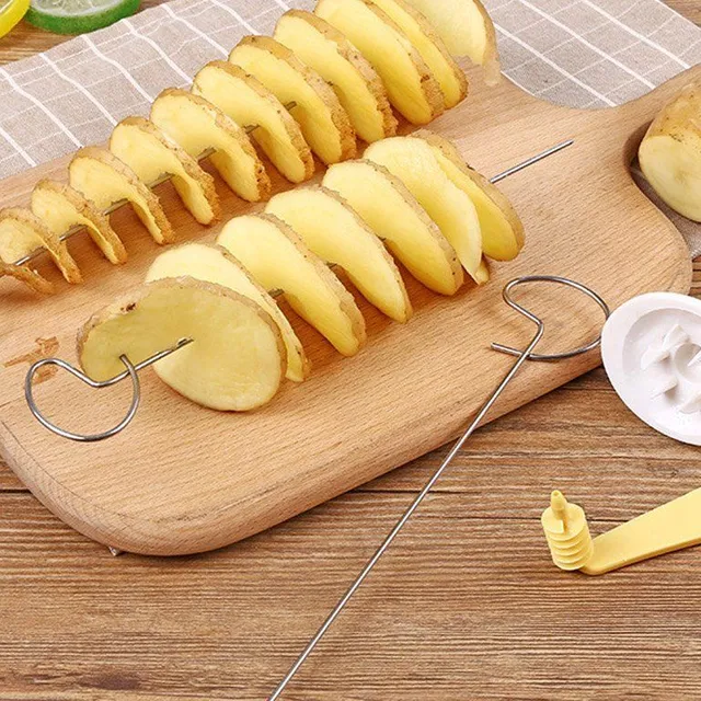 Spiral potato slicer set