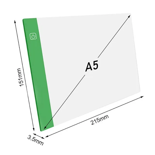 High Thin USB Art Light Light Rajzolótábla A5