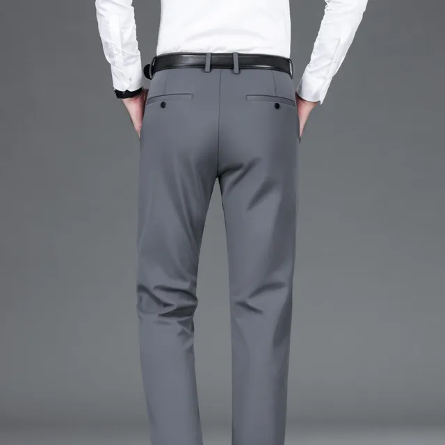 Men's Warm and Strong Suit Pants - Elegant and Comfortable Pants for Colder Days