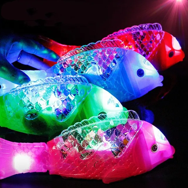 LED elektrické trblietky ryby vo vode