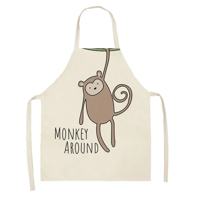 Kitchen apron with cute motif