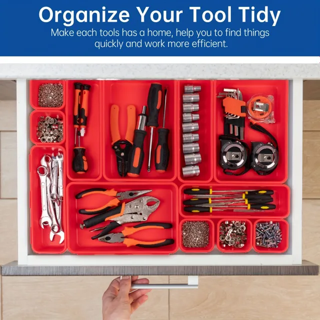 Organizer in the toolbox: Make the most of the space - Order and overview with each screw
