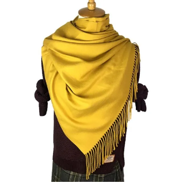 Women's fashionable elegant scarf - 22 colours zluta