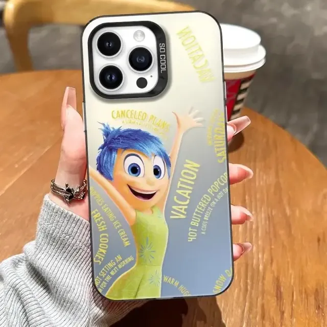 Roztomilý trendy kryt na telefony iPhone s různými motivy z pohádky V hlavě 2 - Inside Out 2