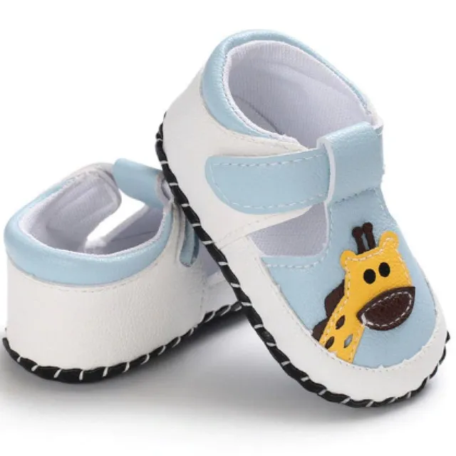 Skórzane buty dziecięce z żyrafą