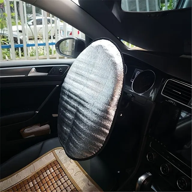 Universal steering wheel screen against the sun for all SUVs, trucks and cars - Protect the interior and hands from the heat!
