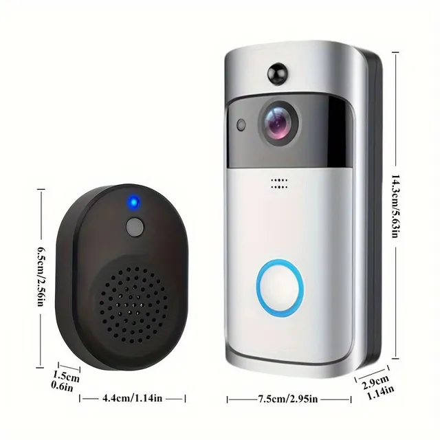 Bezdrôtová video kamera so zvončekom s alarmom
