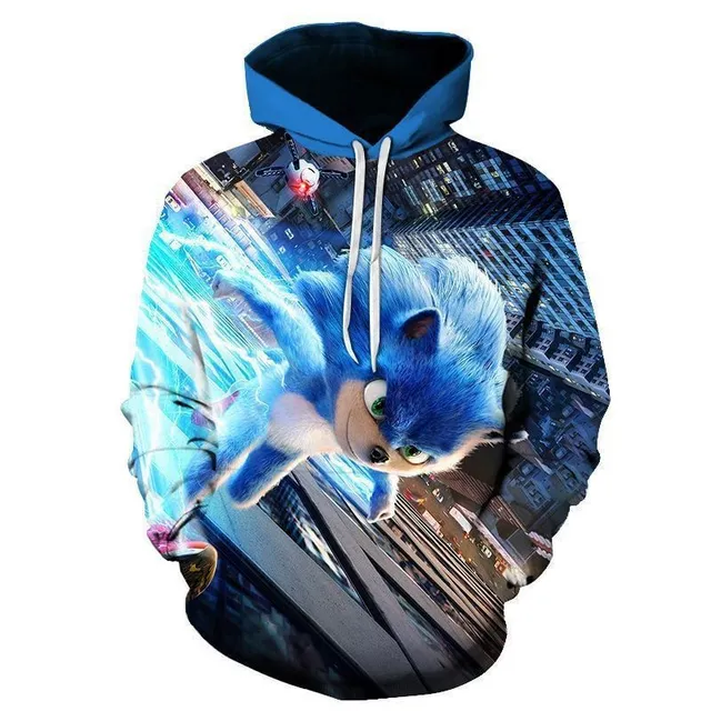 3D Sonic sweatshirt for boys