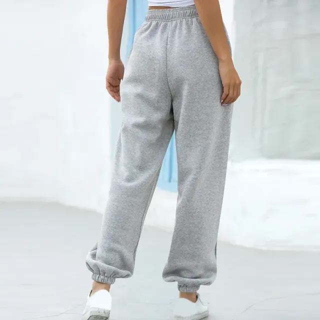 Women's baggy sweatpants with high waist