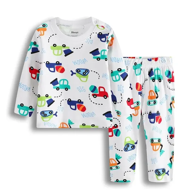 Children's pajamas for boys and girls with long sleeves (3-24 months)