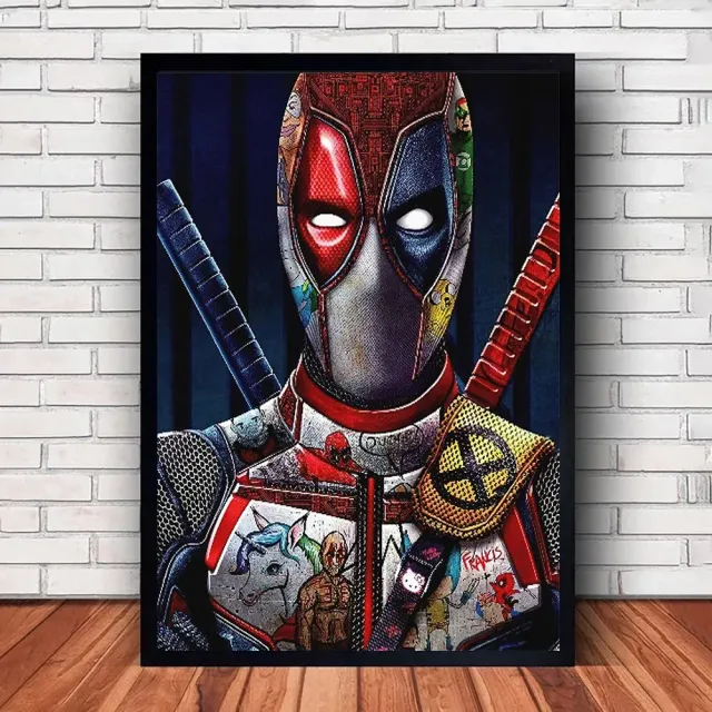 Textil nyomtatott poszter a Deadpool és Wolverine kedvenc karaktereivel - különböző méretek