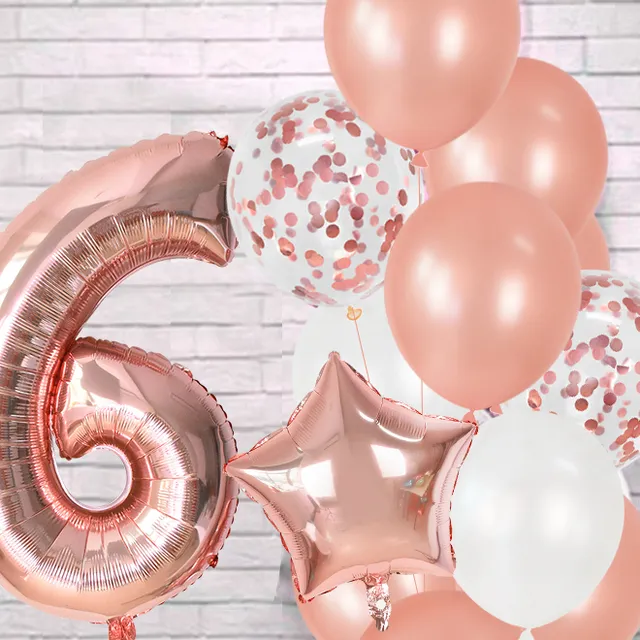 Set dokonalých balónikov na oslavu vo viacerých farbách