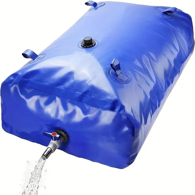 Nádrž na vodu 100L © Prenosný vodný vak s PVC guľôčkovým uzáverom