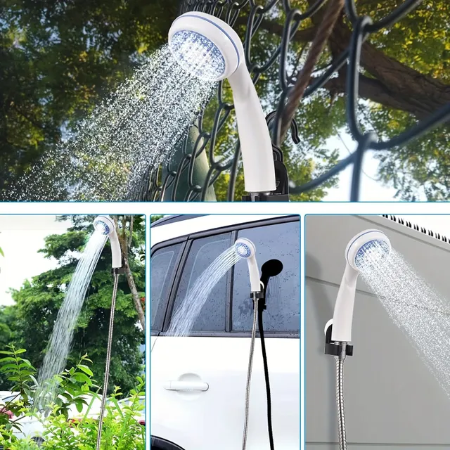 Portable Shower for Camping, Travel and Garden - Handheld Shower Pump with Water Filtration