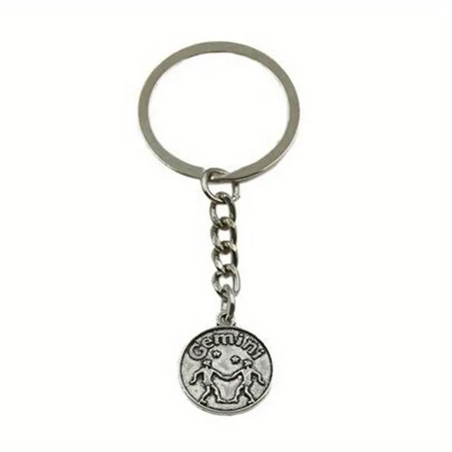 Keychain s 12 znakmi zverokruhu - Rakovina, Beran, Lev, Hmotnosť, Panna, Gemini